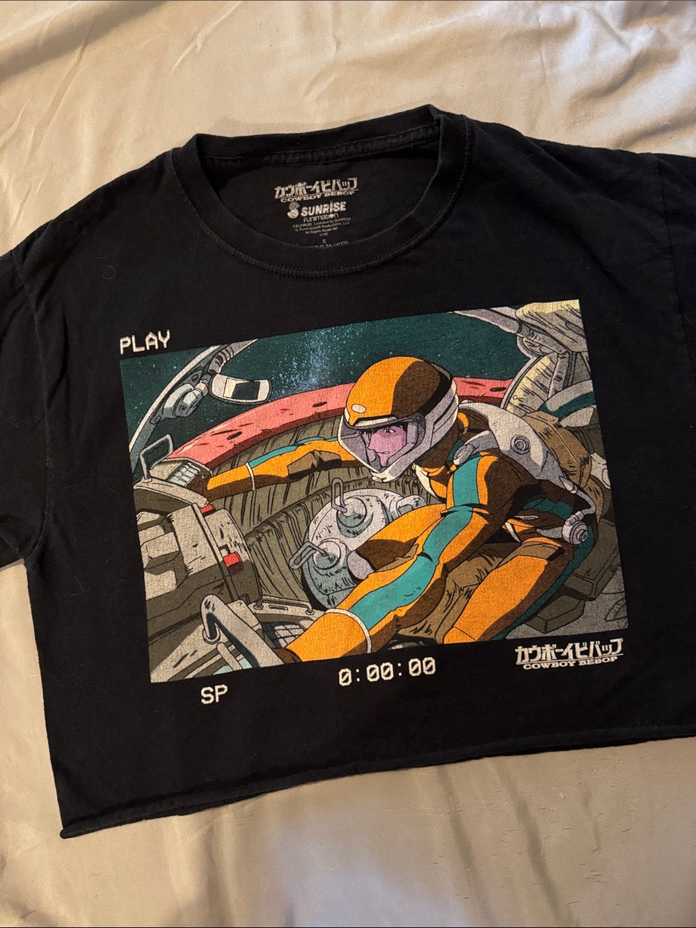 Cowboy bebop sunrise crop top
